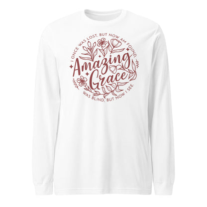 Amazing Grace (Mauve) Women's Long Sleeve Tee