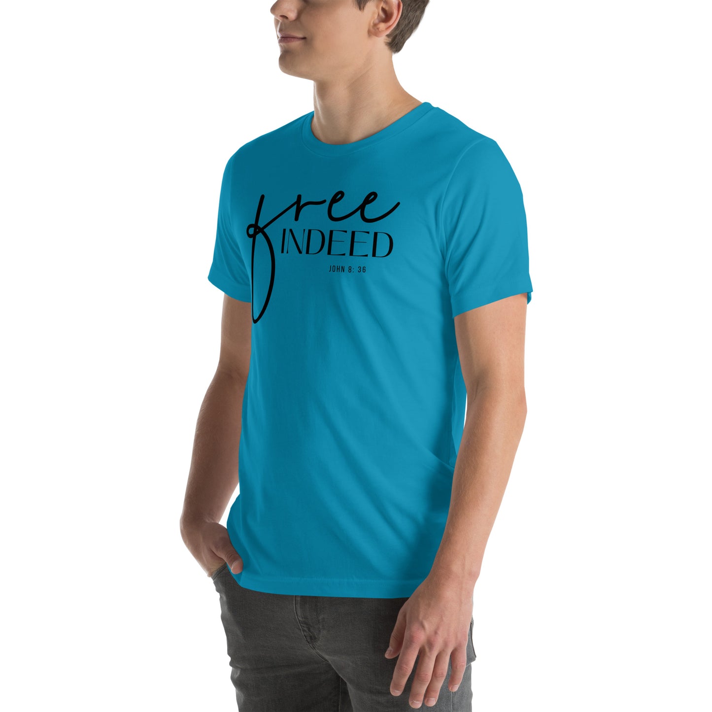 Free Indeed John 8:36 Men's T-shirt