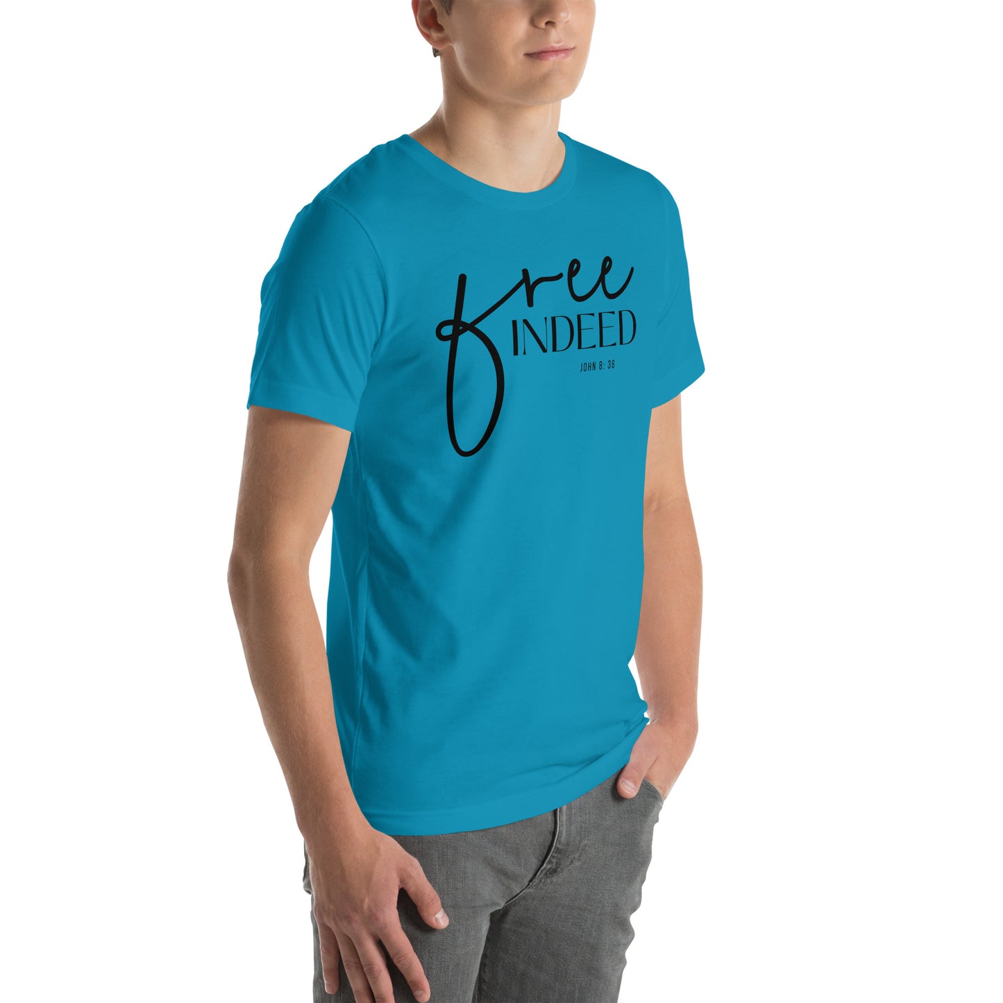 Free Indeed John 8:36 Men's T-shirt