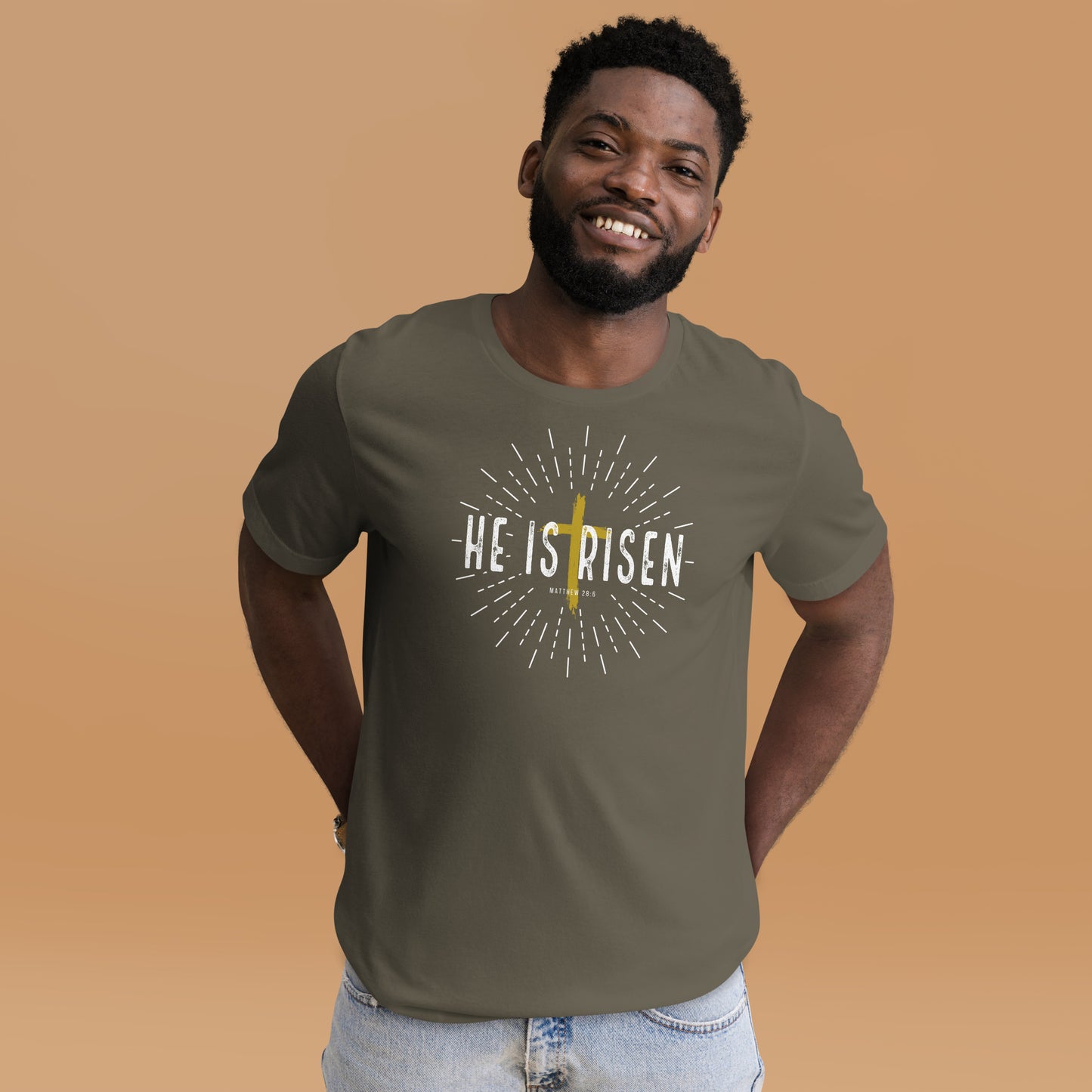 He is Risen Matthew 28:6 Men's T-shirt