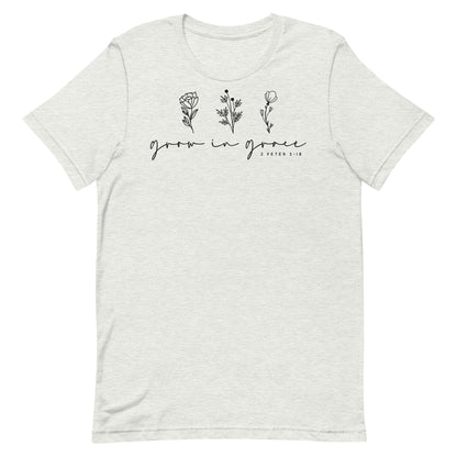 Grow in Grace 1 Peter 3:18 Women's Short Sleeve T-shirt