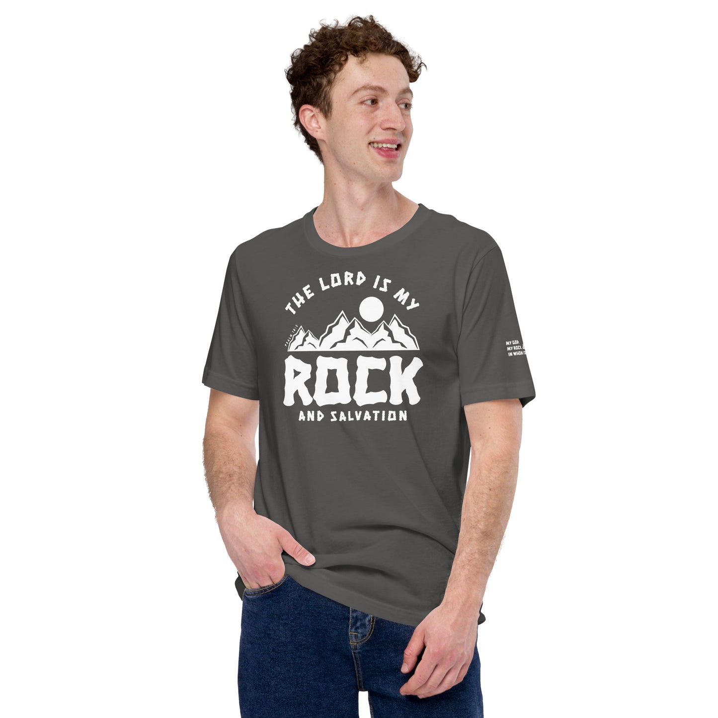 The Lord is My Rock and My Salvation (W) Men's T-shirt