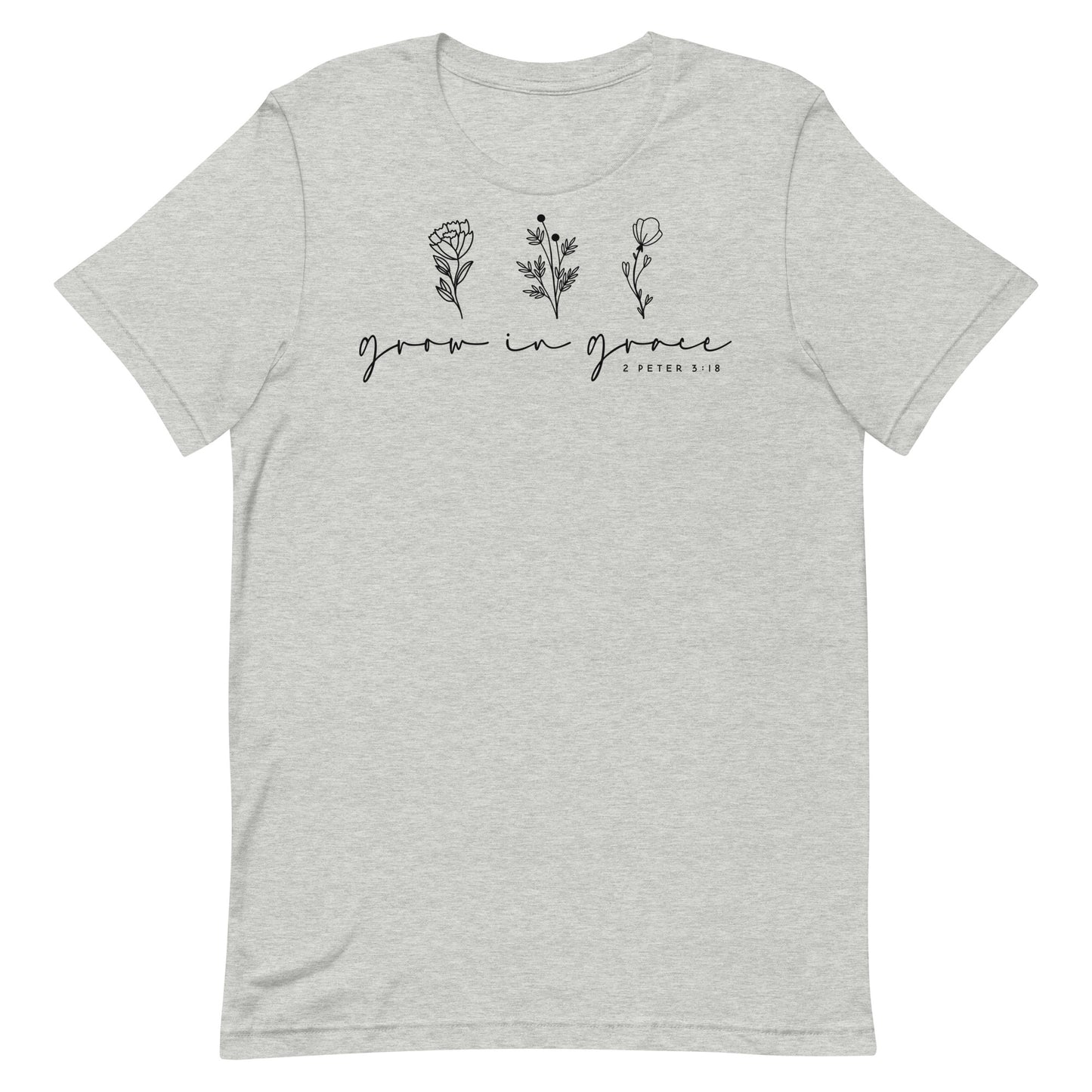 Grow in Grace 1 Peter 3:18 Women's Short Sleeve T-shirt