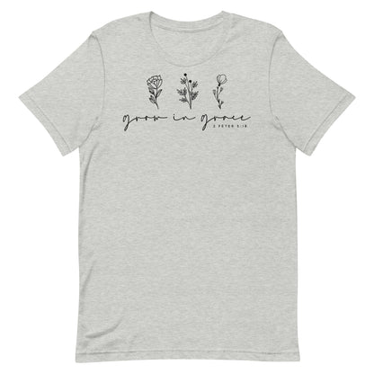 Grow in Grace 1 Peter 3:18 Women's Short Sleeve T-shirt