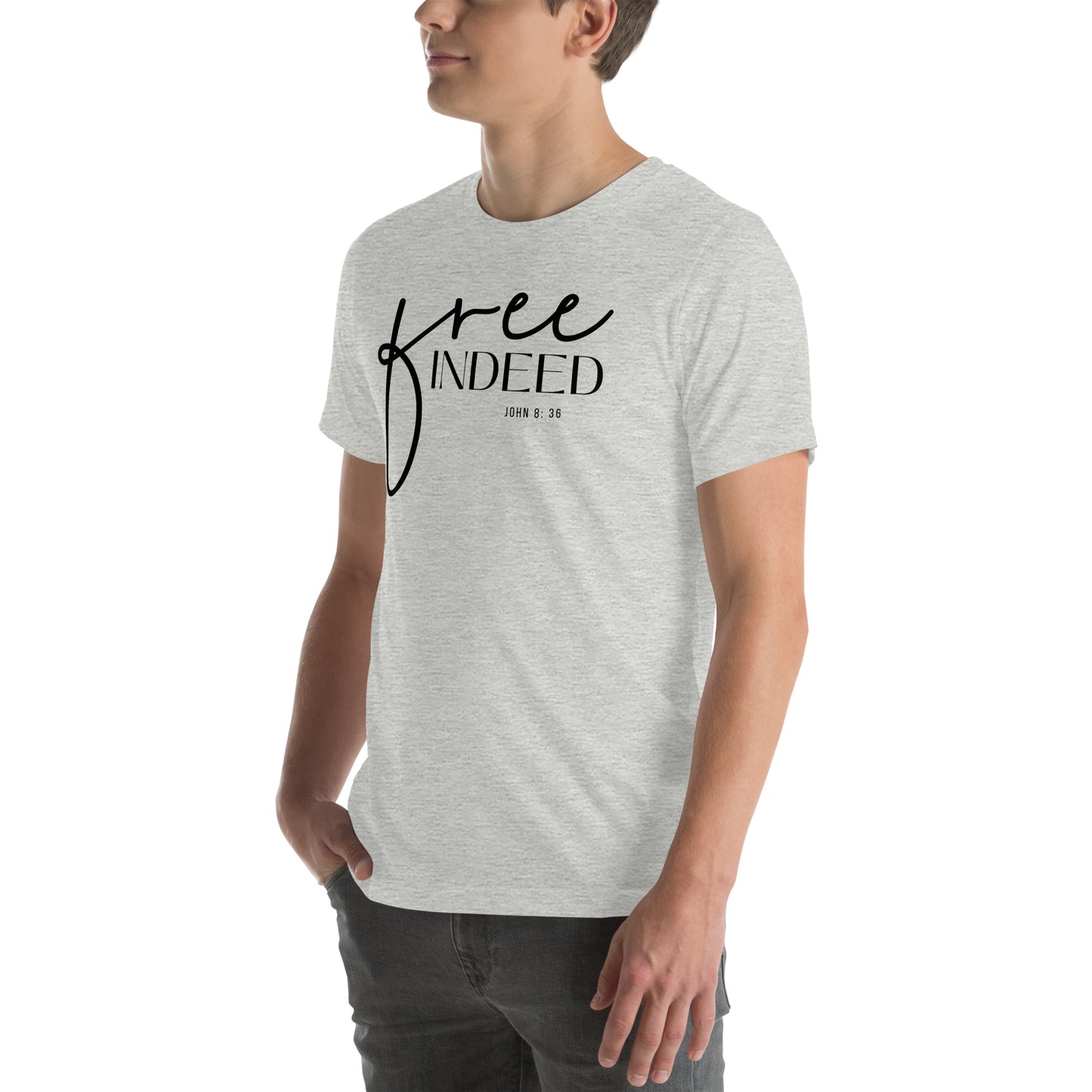 Free Indeed John 8:36 Men's T-shirt