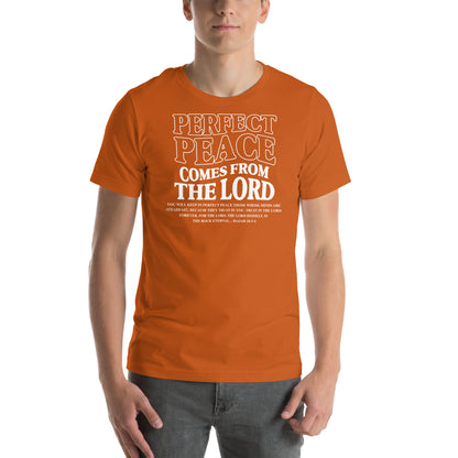 Perfect Peace Comes from the Lord (W) Men's T-shirt