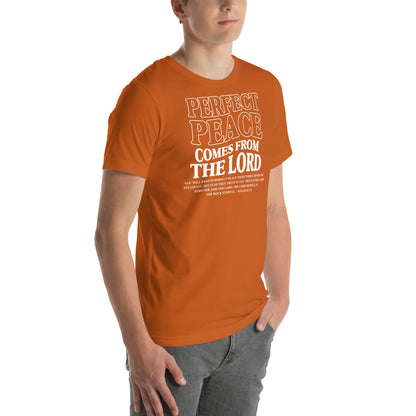 Perfect Peace Comes from the Lord (W) Men's T-shirt