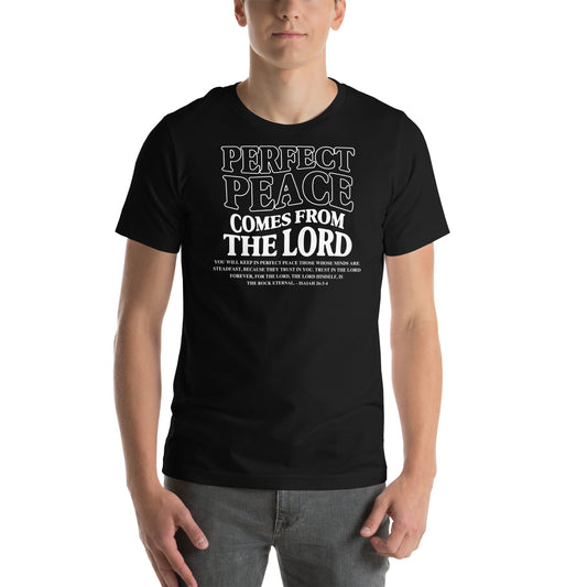 Perfect Peace Comes from the Lord (W) Men's T-shirt