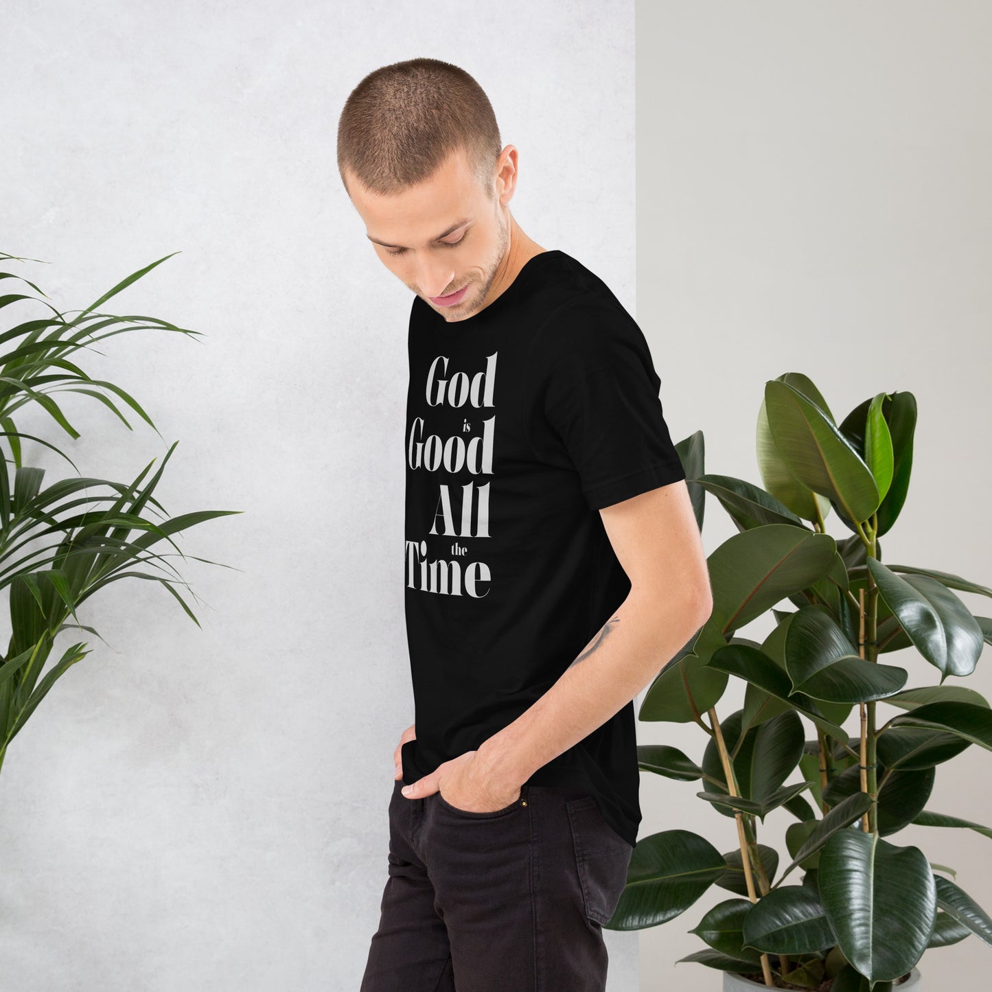 God is Good All the Time Simple Men's T-shirt