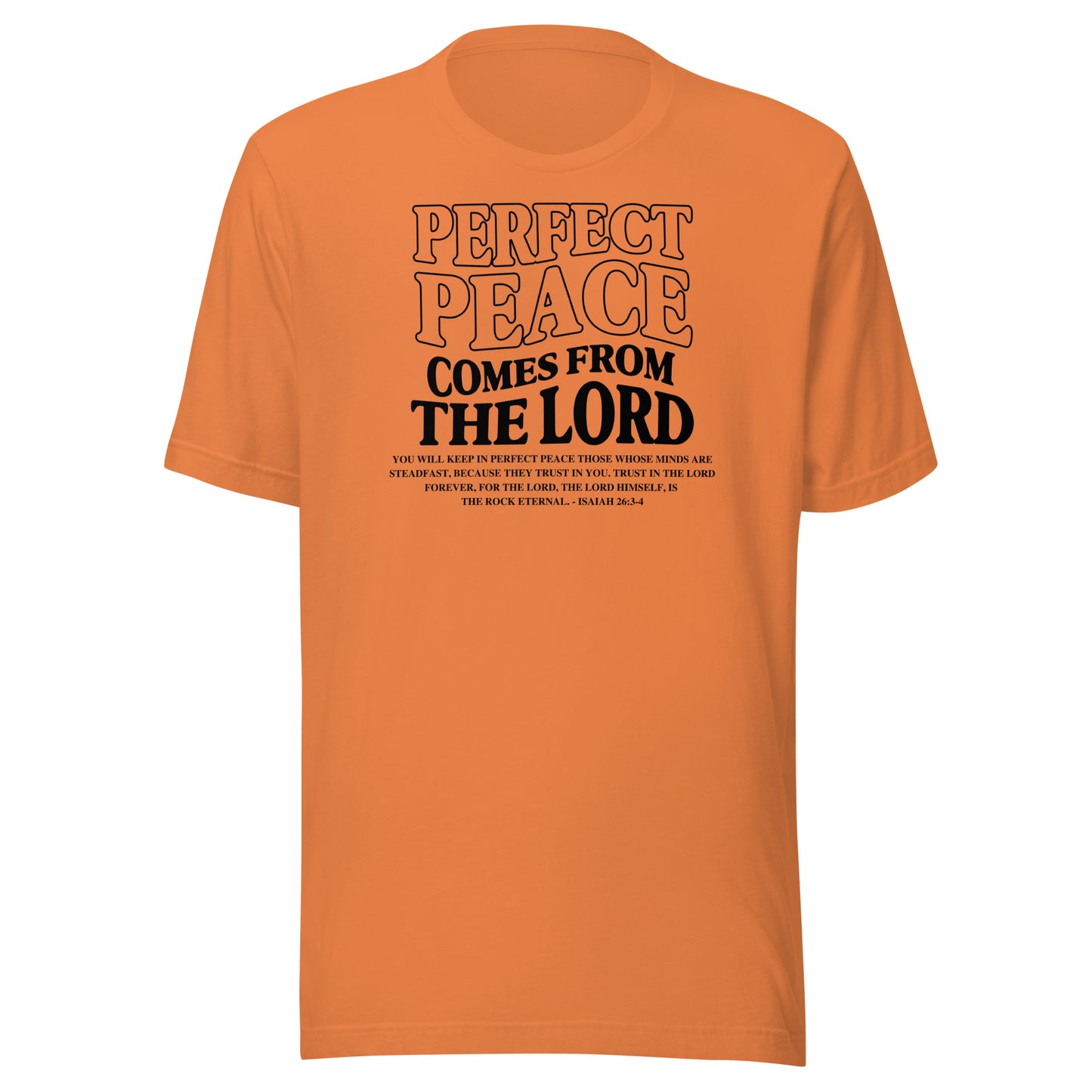 Perfect Peace Comes from the Lord Men's T-shirt