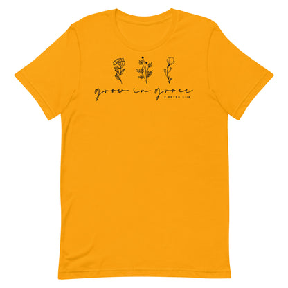 Grow in Grace 1 Peter 3:18 Women's Short Sleeve T-shirt