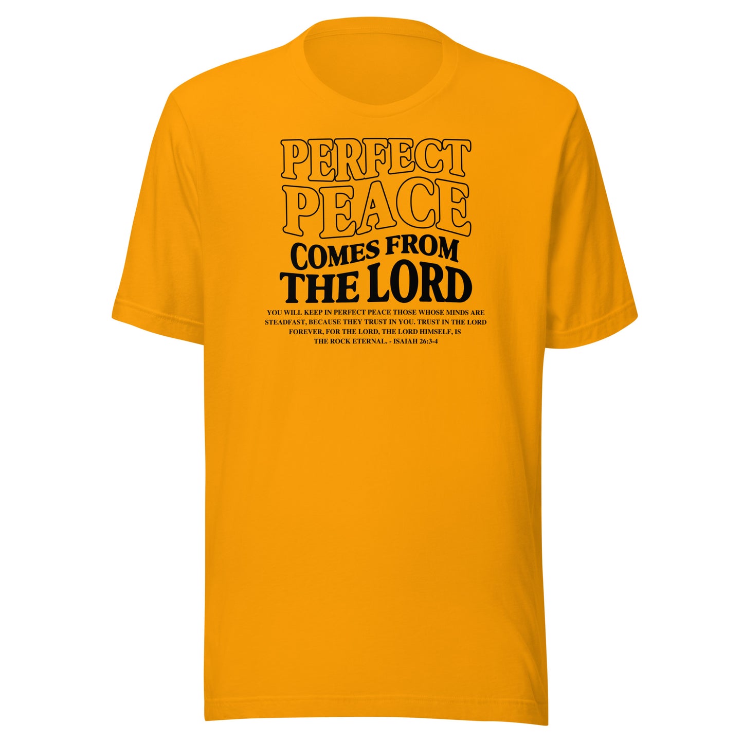 Perfect Peace Comes from the Lord Men's T-shirt