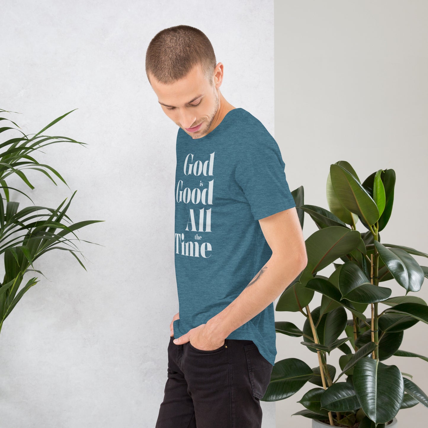 God is Good All the Time Simple Men's T-shirt