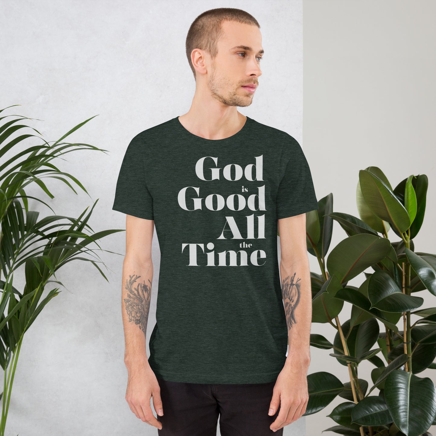 God is Good All the Time Simple Men's T-shirt