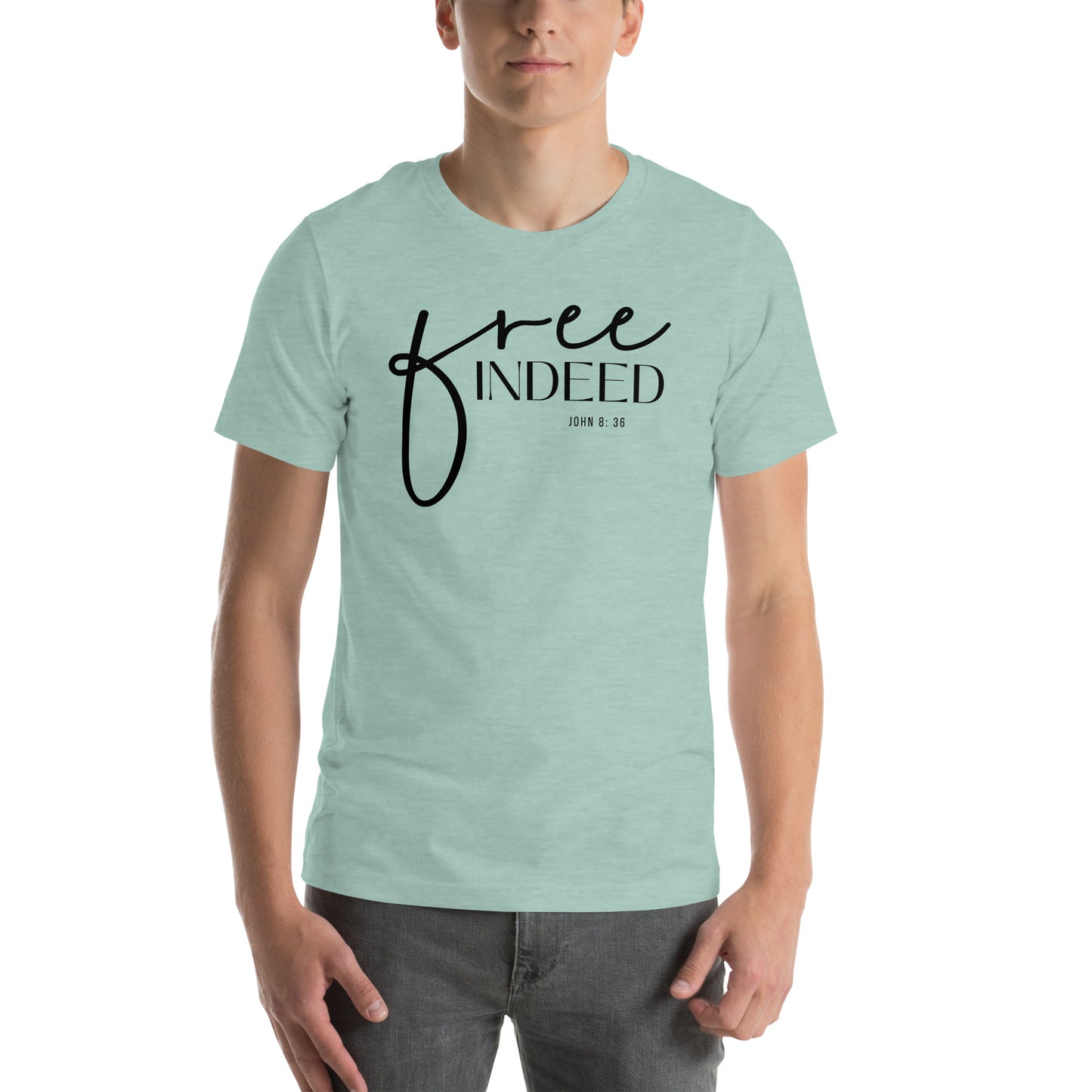 Free Indeed John 8:36 Men's T-shirt