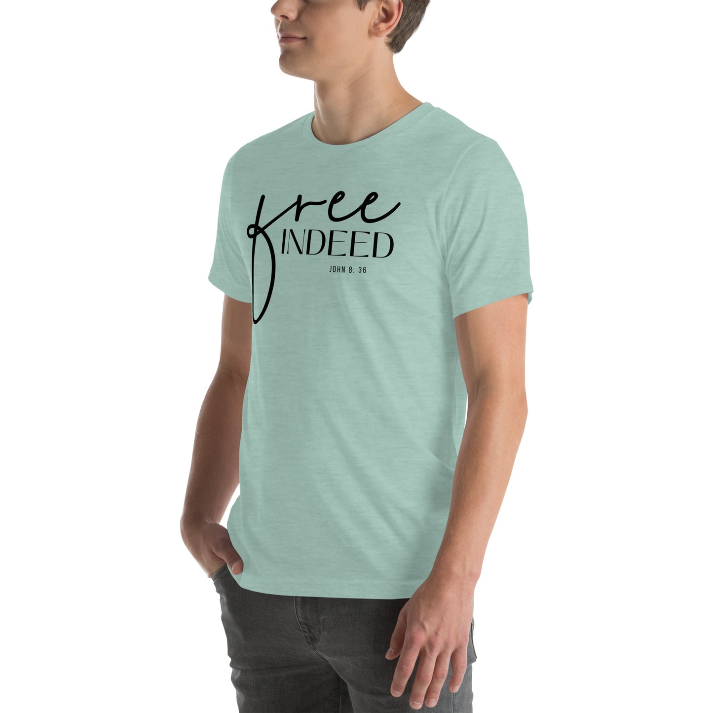 Free Indeed John 8:36 Men's T-shirt