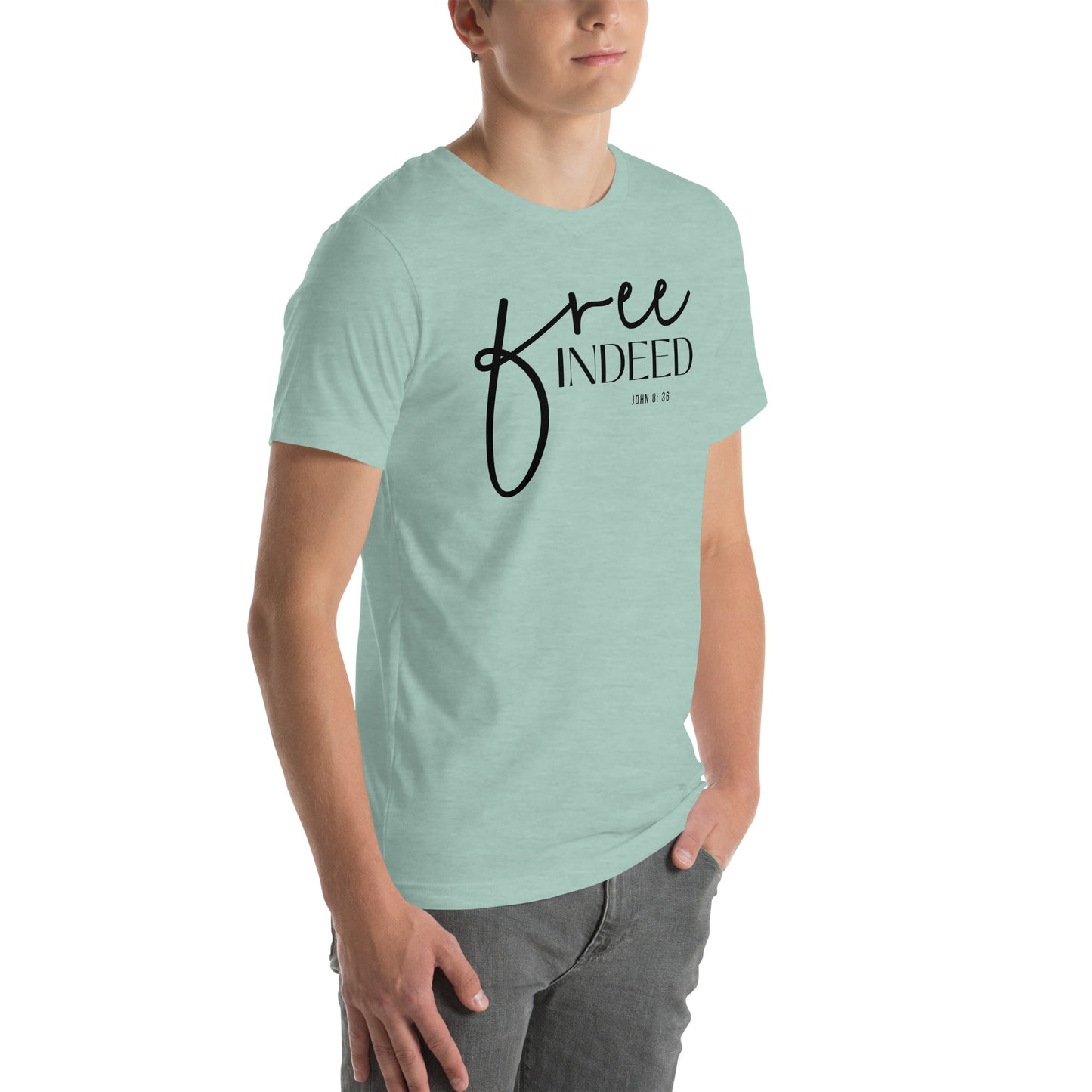 Free Indeed John 8:36 Men's T-shirt