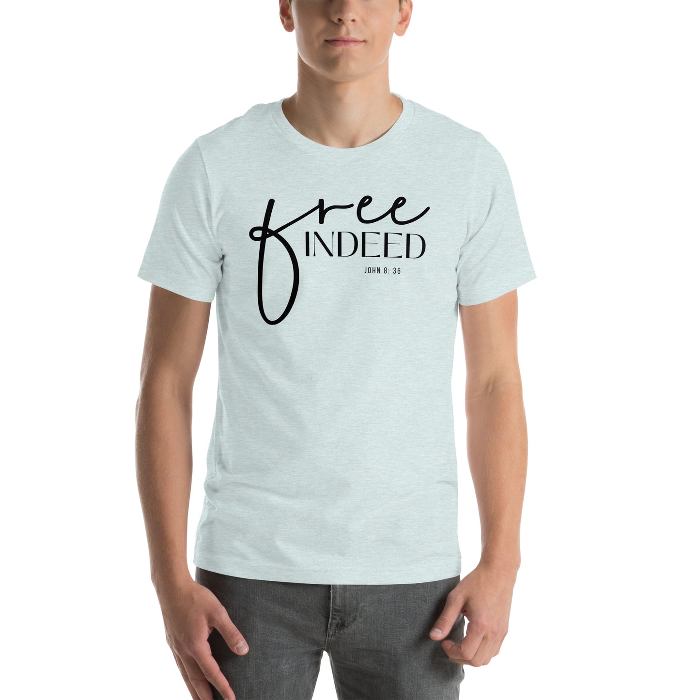 Free Indeed John 8:36 Men's T-shirt