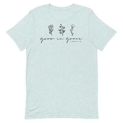 Grow in Grace 1 Peter 3:18 Women's Short Sleeve T-shirt