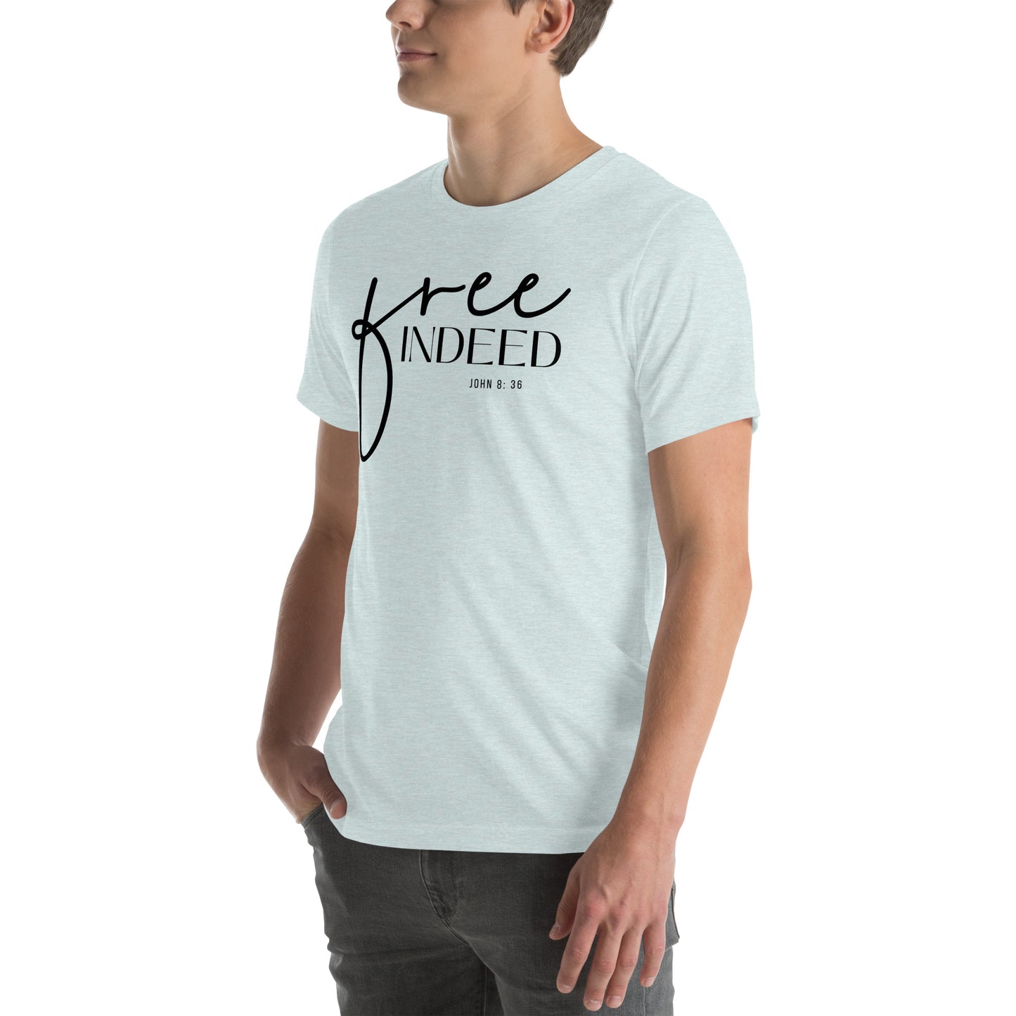 Free Indeed John 8:36 Men's T-shirt