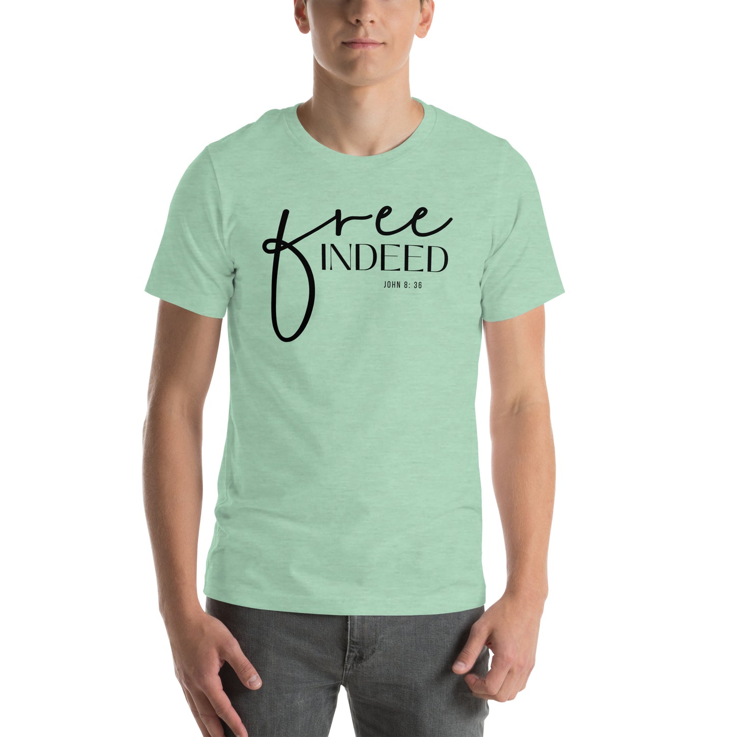 Free Indeed John 8:36 Men's T-shirt