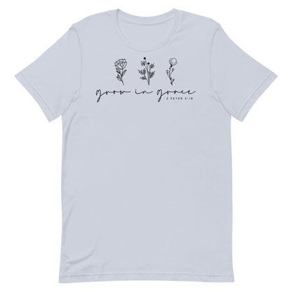 Grow in Grace 1 Peter 3:18 Women's Short Sleeve T-shirt