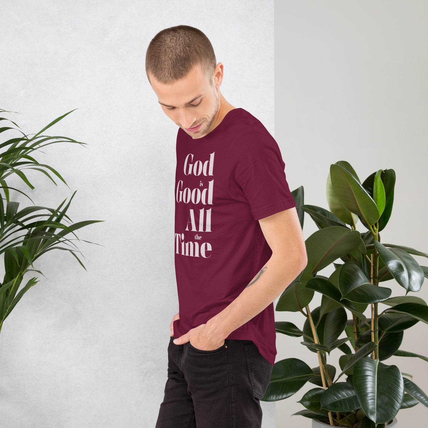 God is Good All the Time Simple Men's T-shirt