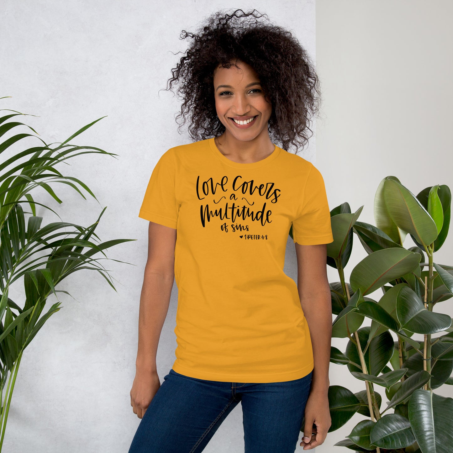 Love Covers a Multitude of Sins 1 Peter 4:8 Women's T-Shirt