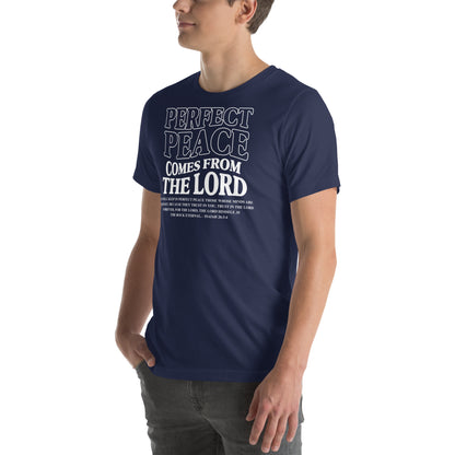 Perfect Peace Comes from the Lord (W) Men's T-shirt