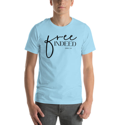 Free Indeed John 8:36 Men's T-shirt