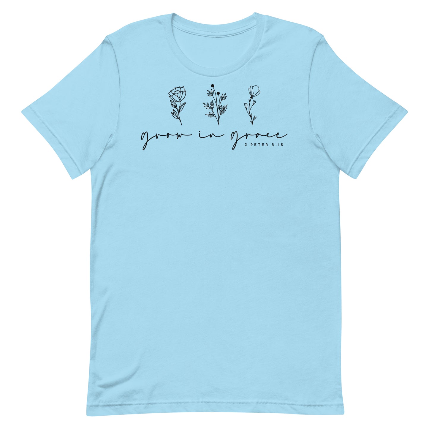 Grow in Grace 1 Peter 3:18 Women's Short Sleeve T-shirt