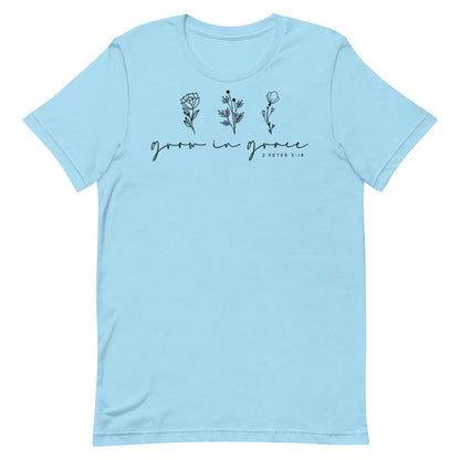 Grow in Grace 1 Peter 3:18 Women's Short Sleeve T-shirt