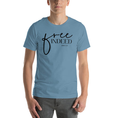 Free Indeed John 8:36 Men's T-shirt