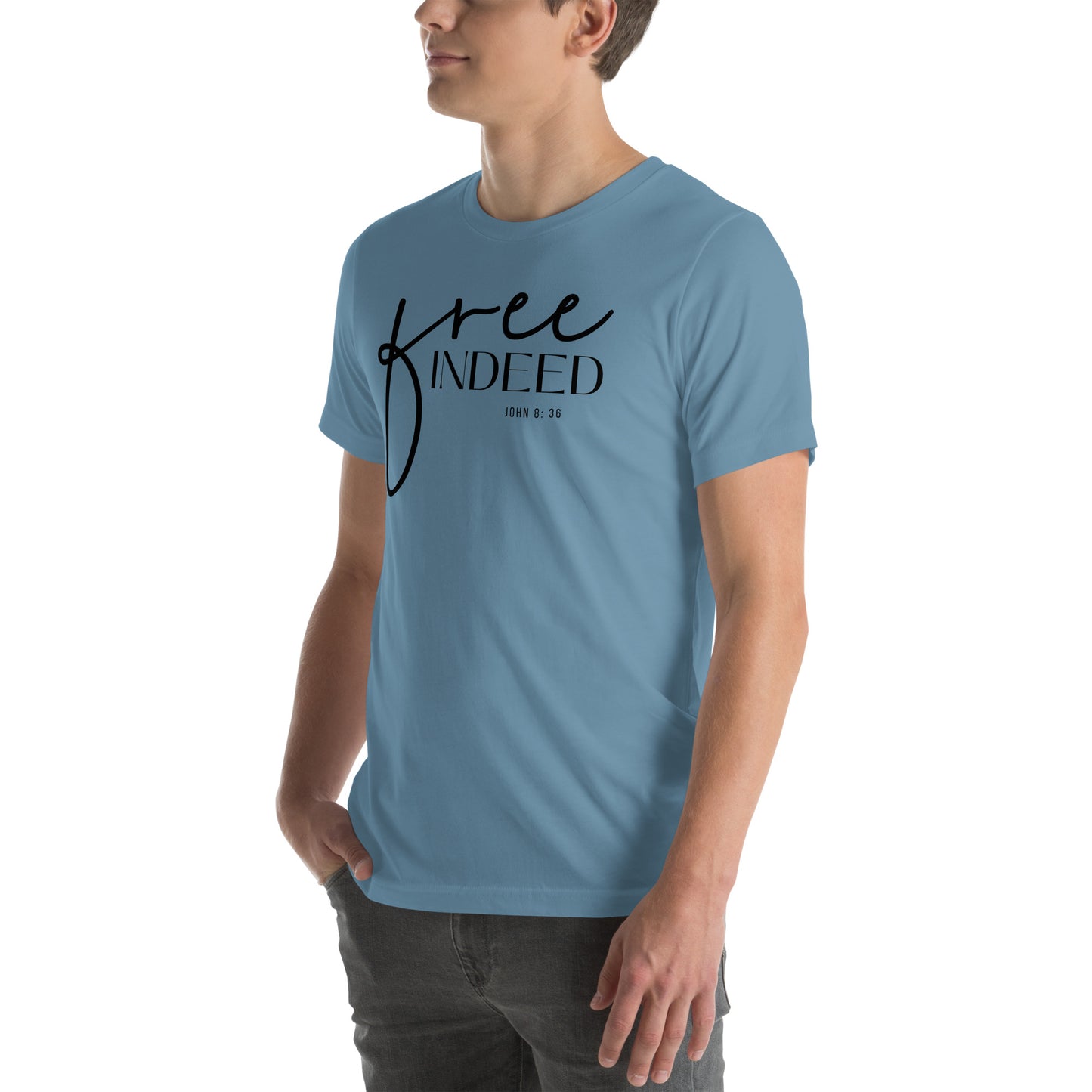 Free Indeed John 8:36 Men's T-shirt