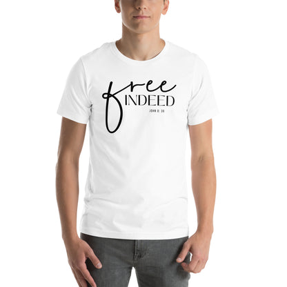 Free Indeed John 8:36 Men's T-shirt