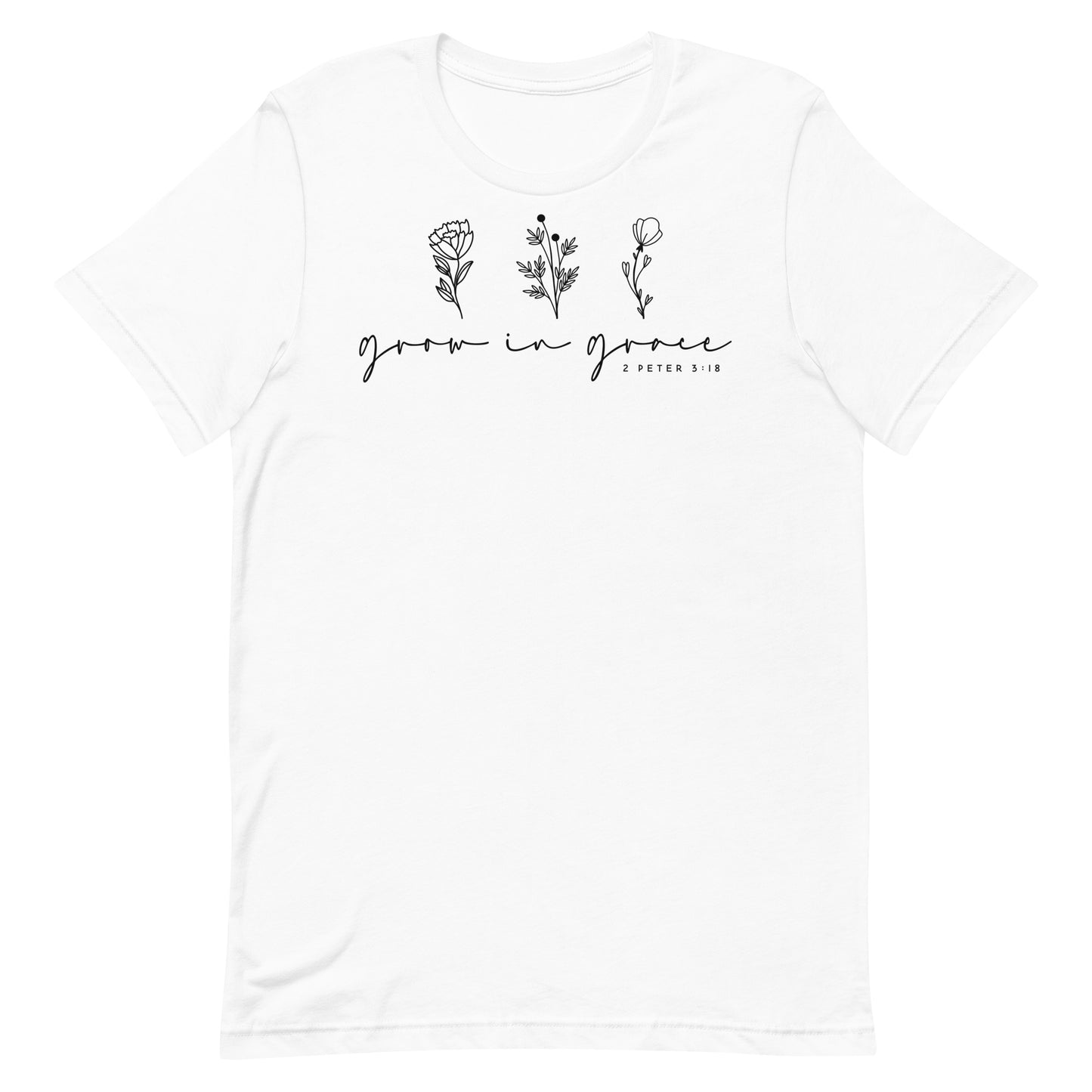 Grow in Grace 1 Peter 3:18 Women's Short Sleeve T-shirt