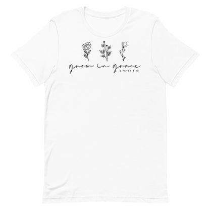 Grow in Grace 1 Peter 3:18 Women's Short Sleeve T-shirt