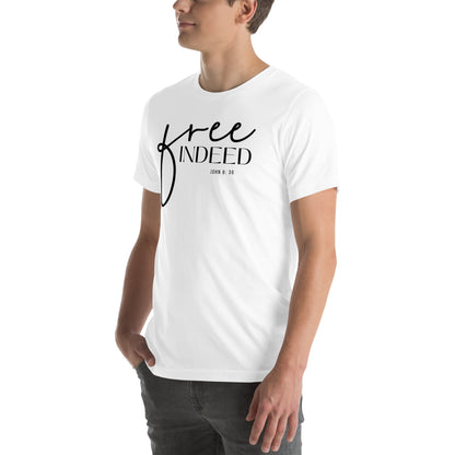 Free Indeed John 8:36 Men's T-shirt