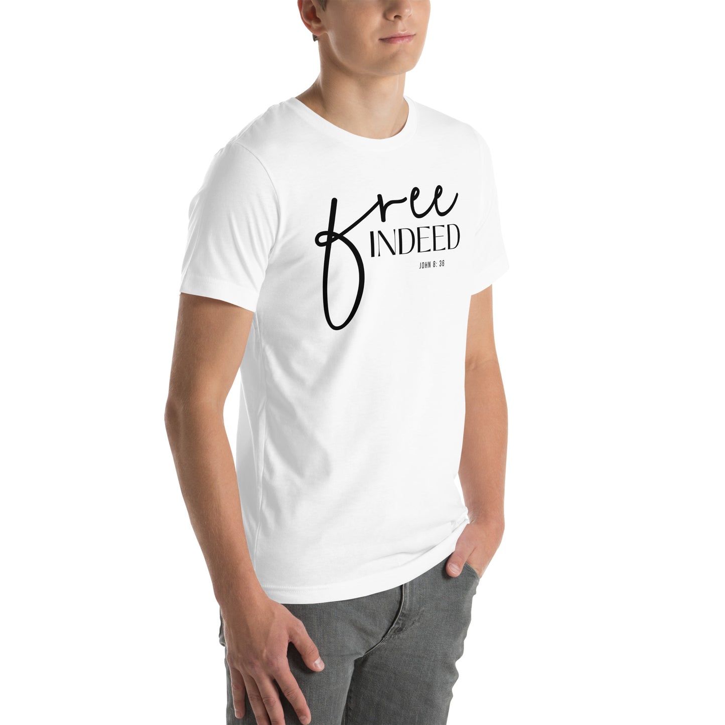 Free Indeed John 8:36 Men's T-shirt