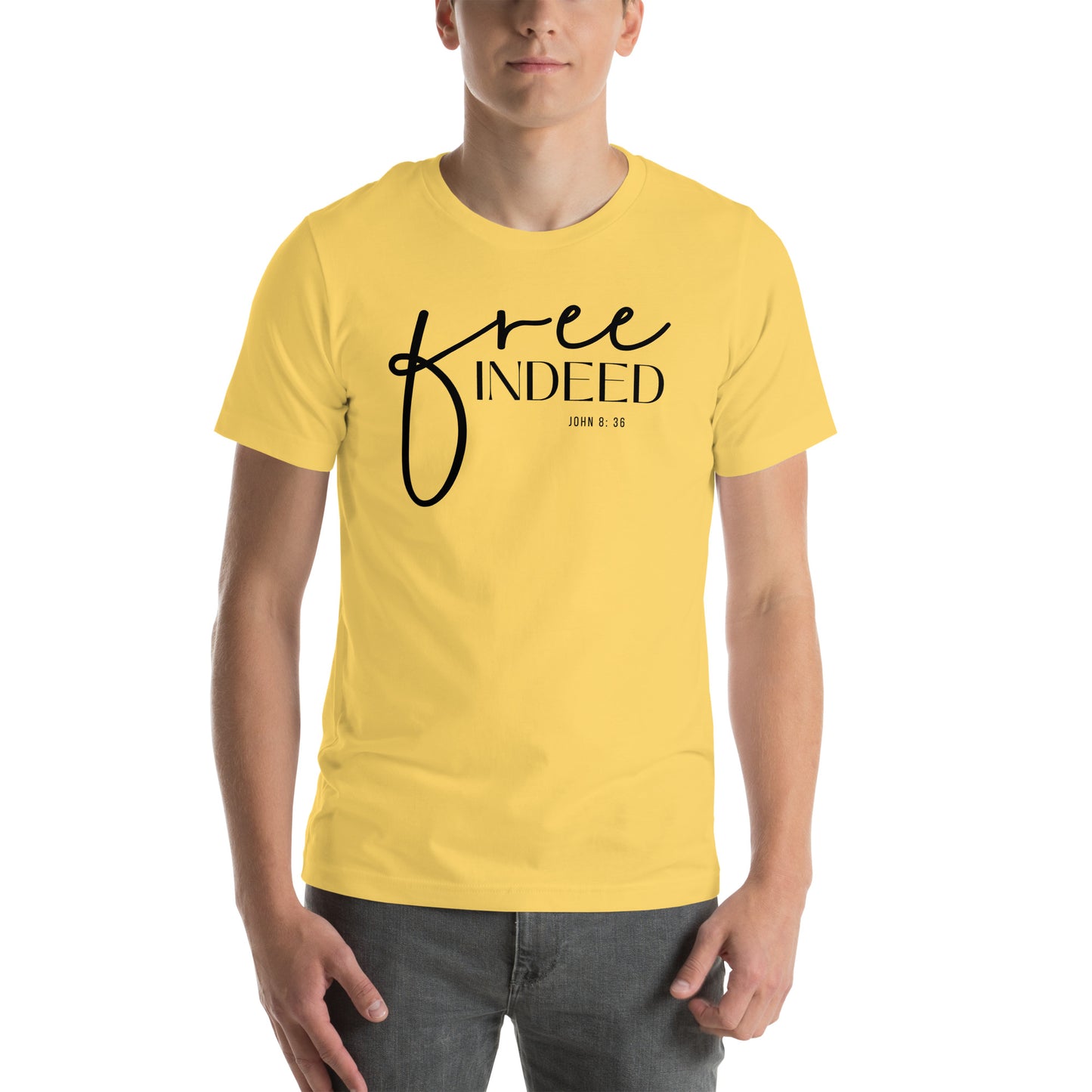 Free Indeed John 8:36 Men's T-shirt