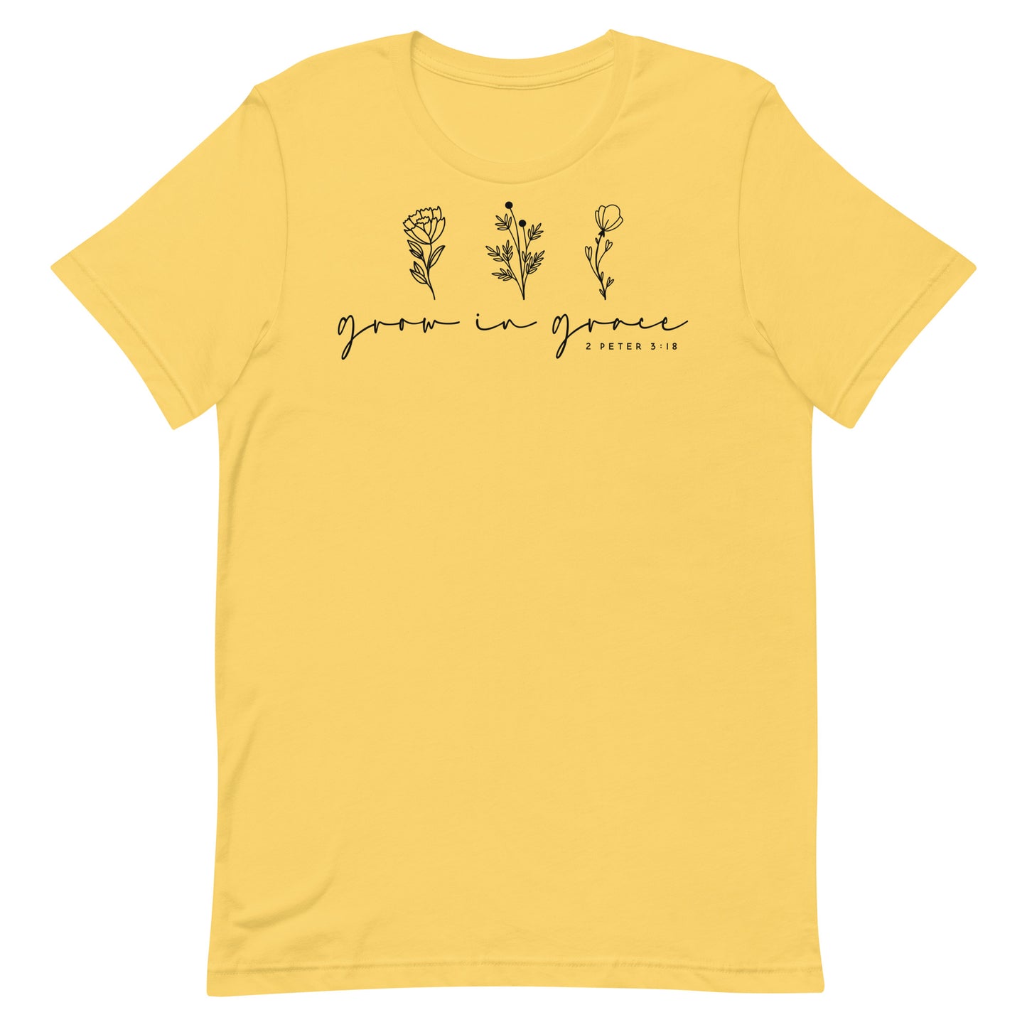 Grow in Grace 1 Peter 3:18 Women's Short Sleeve T-shirt