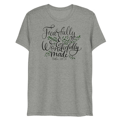 Fearfully and Wonderfully Made Psalm 139:14 Women's Triblend T-Shirt