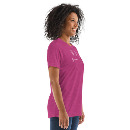 Grow in Grace 1 Peter 3:18 (W) Women's Short Sleeve T-shirt