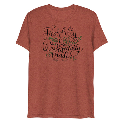 Fearfully and Wonderfully Made Psalm 139:14 Women's Triblend T-Shirt