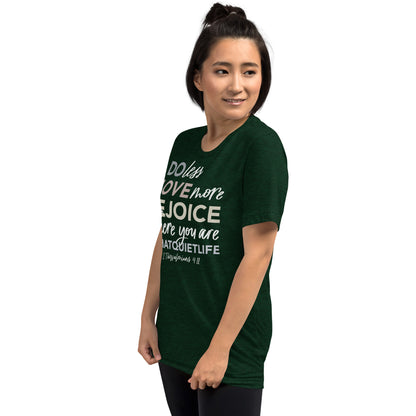 That Quiet Life 1 Thessalonians 4:11 Women's Triblend T-Shirt