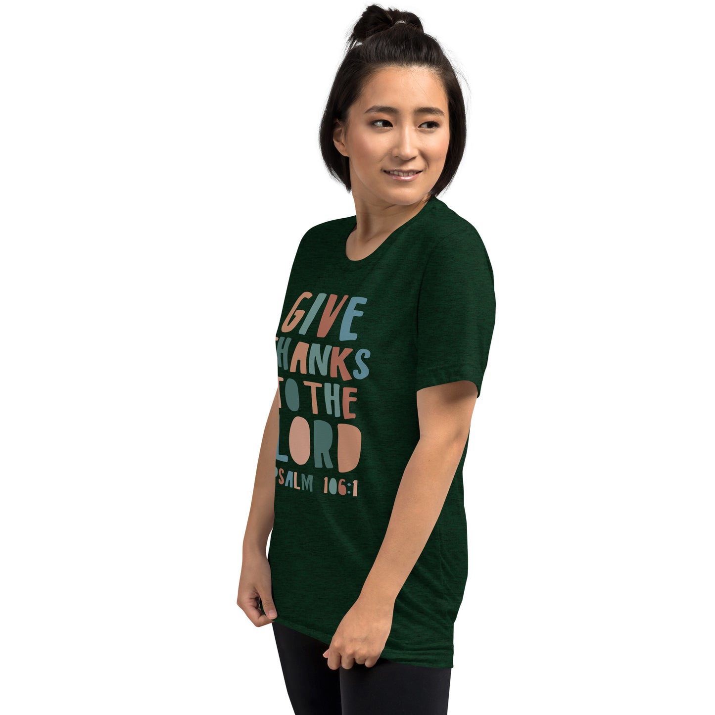 Give Thanks to the Lord Women's Triblend Short Sleeve T-shirt