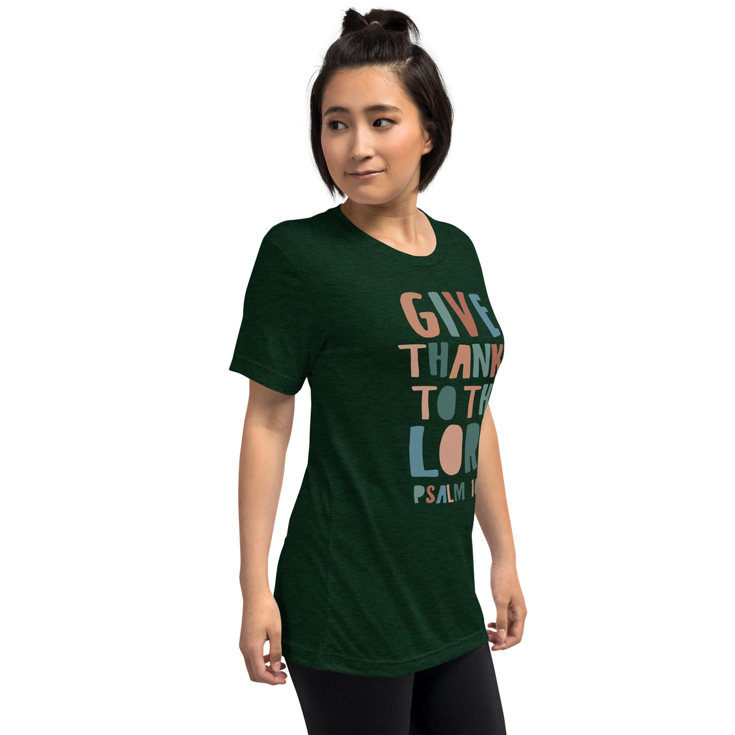 Give Thanks to the Lord Women's Triblend Short Sleeve T-shirt