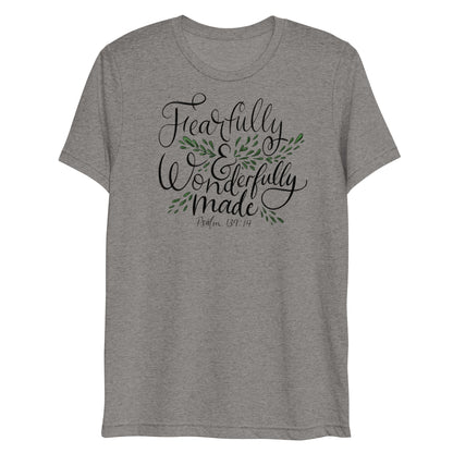 Fearfully and Wonderfully Made Psalm 139:14 Women's Triblend T-Shirt