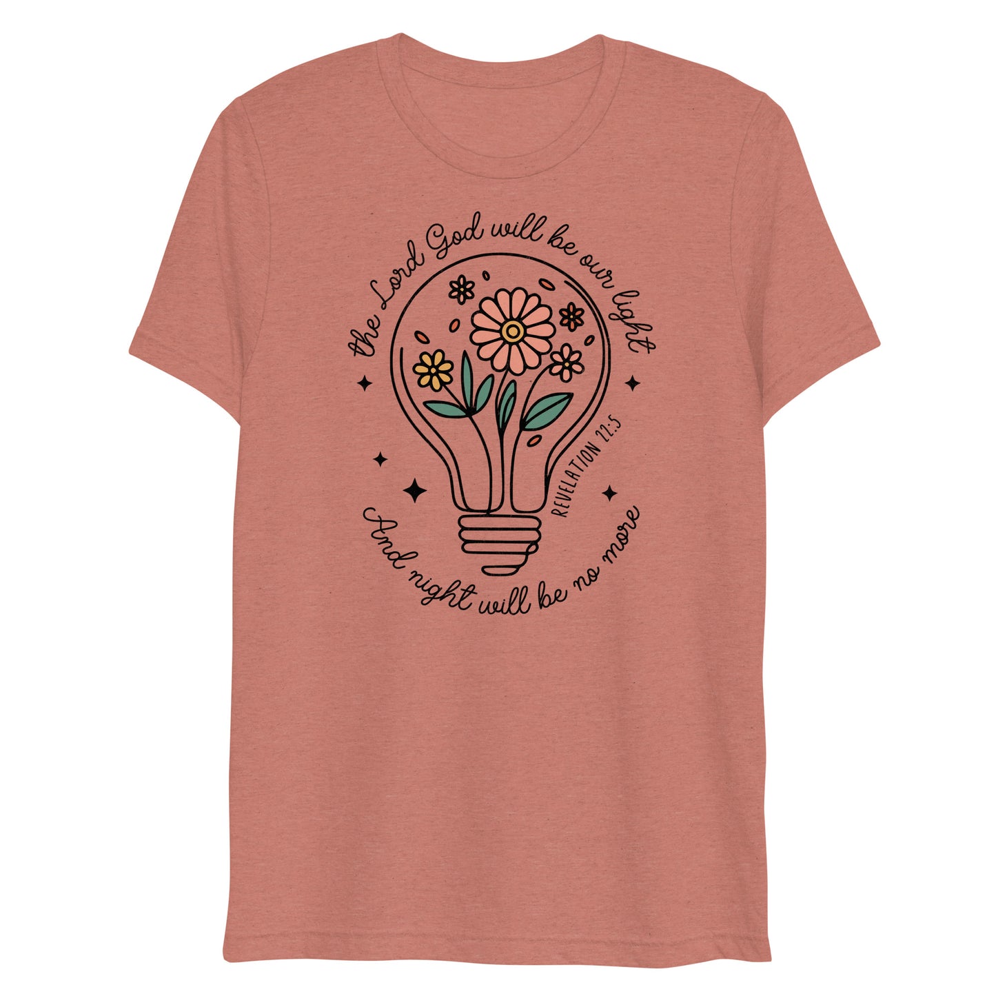 The Lord Will Be Our Light Revelation 22:5 Women's Triblend T-Shirt