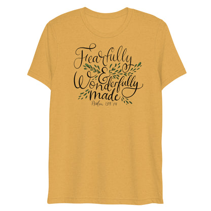 Fearfully and Wonderfully Made Psalm 139:14 Women's Triblend T-Shirt